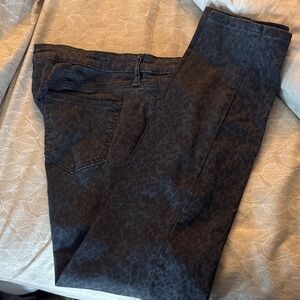 Buffalo David Bitton Men's Black Patterned Skinny Jeans